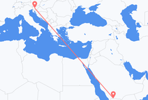 Vols de Najran pour Ljubljana