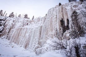 Korouoma Frozen Waterfalls Tour with Sauna and Dinner