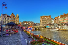 Brussels, Grand Place in beautiful summer sunrise, Belgium