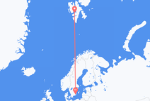 Flyreiser fra Kalmar, Sverige til Longyearbyen, Svalbard og Jan Mayen