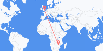 Flights from Zimbabwe to the United Kingdom