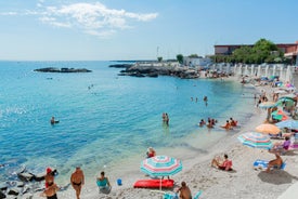 Photo of nice scenic city scape in Monopoli, province of Bari, Italy.