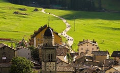 Huisjes in Aosta (Italië)