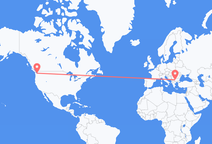 Vluchten van Seattle naar Sofia