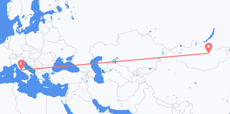 Flüge von die Mongolei nach Italien