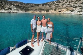 Milos and Poliegos Catamaran Private Cruise 