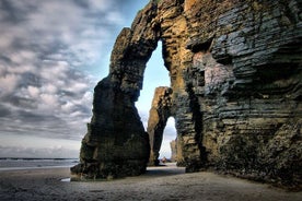 Day trip to Catedrales Beach with Lugo and Ribadeo from A Coruña