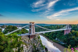 Photo of Clifton Suspension Bridge with Clifton and reflection, Bristol, United Kingdom.