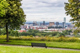 Photo of aerial view of the city of Liverpool in United Kingdom.