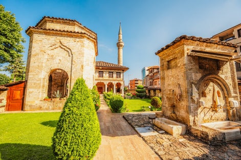 Tetovo, North Macedonia - Tetovo Painted Mosque aka Sarena Dzamija, Alaca Cami, Xhamia e Pashës.