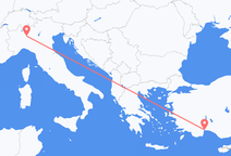 Flights from Antalya to Milan