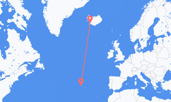 Flights from Reykjavík to São Jorge