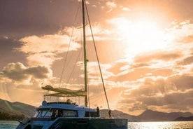 Heils dags snekkjuferð í Catamaran Naxos Grikklandi