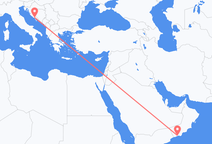 Flyrejser fra Salalah til Split