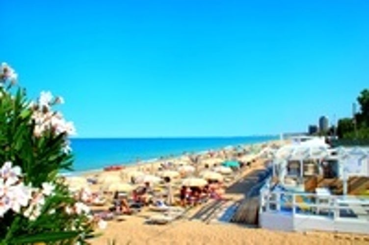 Seaside view of Porto Potenza Picena. Along with Porto Recanati and Civitanova Marche, it is one of the sea resorts within the Province of Macerata.