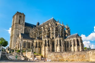 Photo of traditional half-timbered houses in the old town of Rennes, Brittany, France.