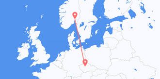 Voos da República Checa para a Noruega