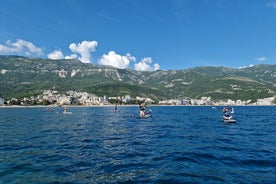 SUP-board or kayak tour from Becici to Sveti Nikola island' caves