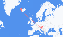 Vuelos de Zagreb a Reikiavik