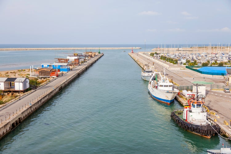 San Benedetto Del Tronto, Italy - Ships At The Port - Summertime