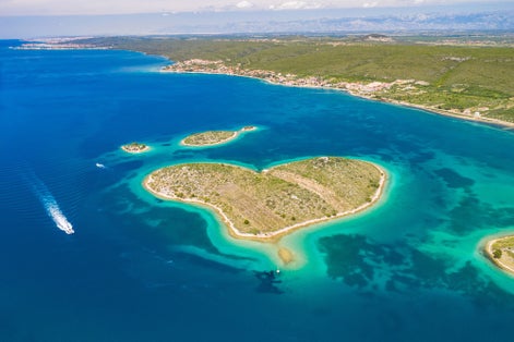 photo of view of Otok Galešnjak,Pašman croatia.