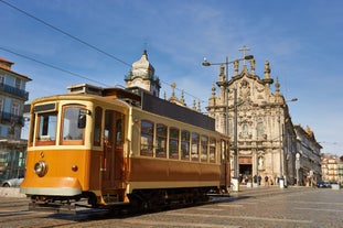 Photo of Lisbon City Skyline with Sao Jorge Castle and the Tagus River, Portugal.