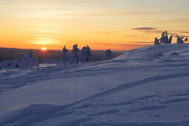 Photo of aerial view of Kittila, a municipality of Finland and a popular holiday resort. Levi is ski resort in Finland.