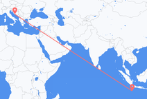 Flyg från Shire of Christmas Island till Split