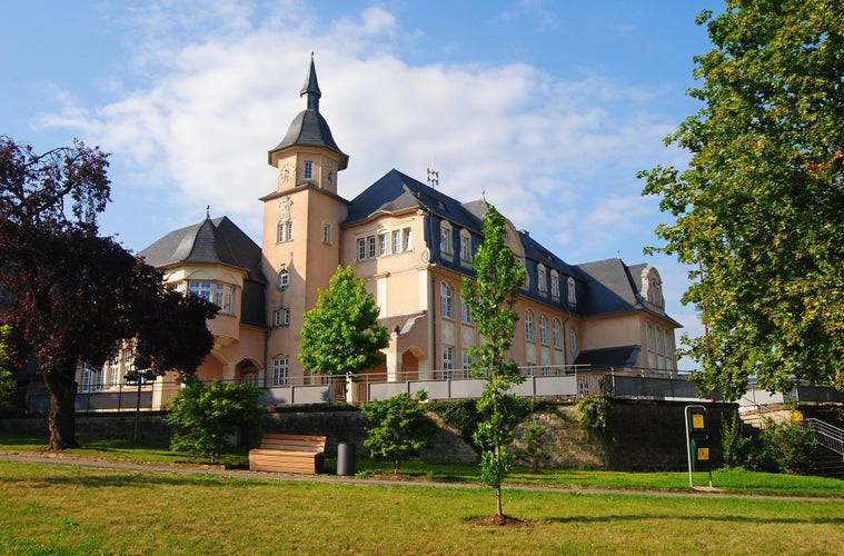 Municipal building in Remich, Luxembourg.