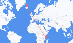 Flights from Moroni to Akureyri