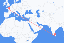 스리랑카 콜롬보에서 출발해 프랑스 푸아티에에(으)로 가는 항공편