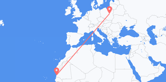 Mauritania to Poland