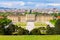 Photo of aerial view of Schonbrunn Palace is a major tourist attraction in Vienna, Austria.