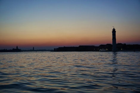 photo of view of Murano Lighthouse - Sunset,Murano italy.