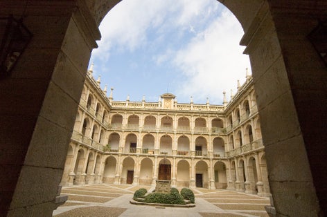Photo of university of Alcalá de Henares, Cervantes' hometown in Spain.