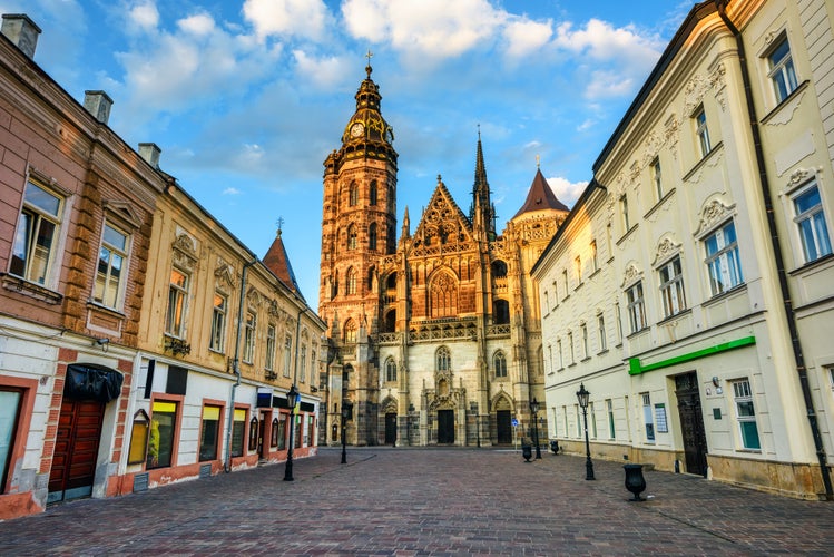 Historical Cathedral in the Old Town of Kosice, Slovakia.