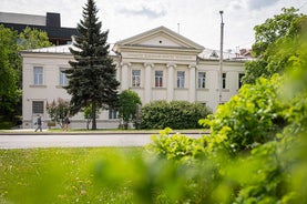 Aerial view of Vilnius old city.