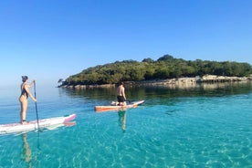 Stand-Up Paddleboarding ferð í kringum Ksamil eyjar