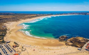 Photo of aerial view of Ferrel, Portugal.