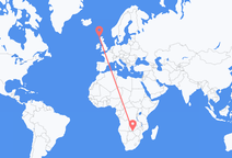 Flyrejser fra Livingstone, Zambia til Stornoway, Skotland