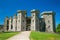 Photo of Raglan Castle, Wales, UK.