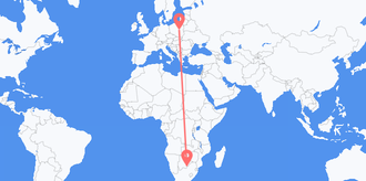 Flights from Botswana to Poland