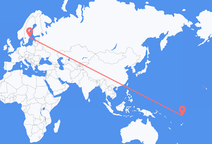 Flüge von Funafuti nach Stockholm