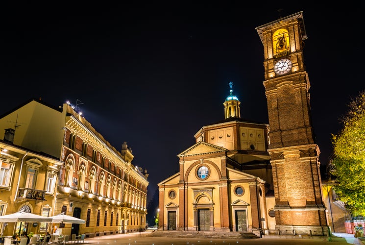 Photo of Basilica di San Magno and Palazzo Municipale in Legnano ,Italy.