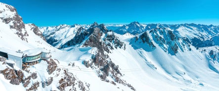 photo of a winter village over Lech Am Arlberg, Austria.