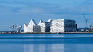 Cityscape of Aarhus in Denmark.