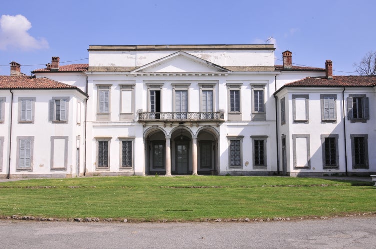 Photo of Mirabello building in Monza's Park, Italy.