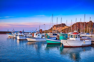 Photo of beautiful cityscape of Castelsardo in summer ,Castelsardo is famous travel destination of Sardinia, Italy.