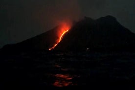 Sciara del Fuoco vanaf de zee, nachttour KLEINE GROEP