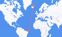 Vuelos de Recife a Egilsstaðir